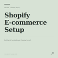 Shopify E-commerce Setup and Training — done-for-you Shopify store · InsightByLuna
