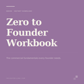 Zero to Founder Workbook — commercial strategy ebook for MENA founders · InsightByLuna
